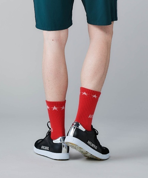archivio（アルチビオ） 靴下 「MENS」「メンズ」星柄ロゴソックス