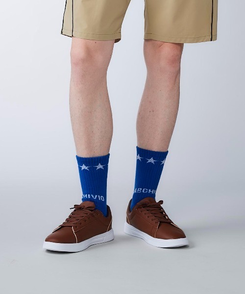 archivio（アルチビオ） 靴下 「MENS」「メンズ」星柄ロゴソックス