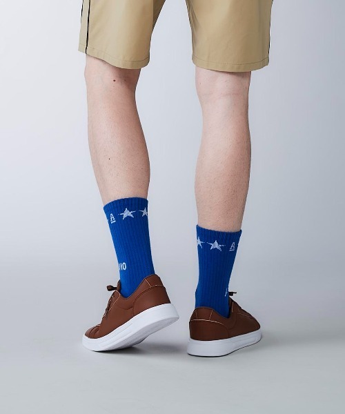 archivio（アルチビオ） 靴下 「MENS」「メンズ」星柄ロゴソックス