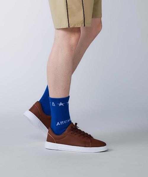 archivio（アルチビオ） 靴下 「MENS」「メンズ」星柄ロゴソックス
