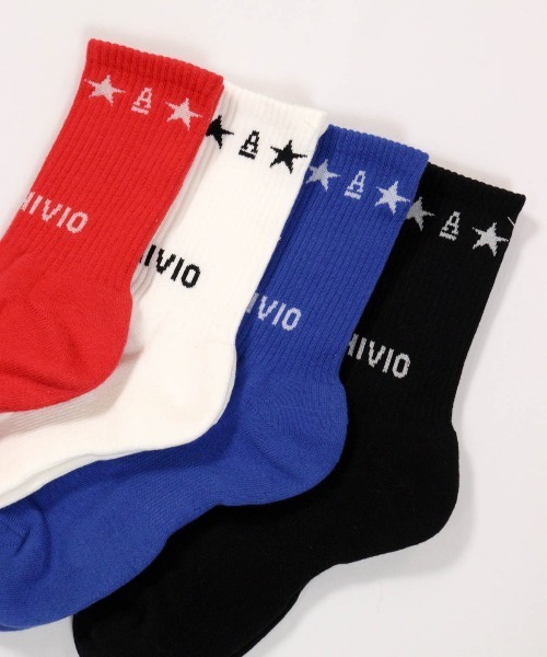 archivio（アルチビオ） 靴下 「MENS」「メンズ」星柄ロゴソックス