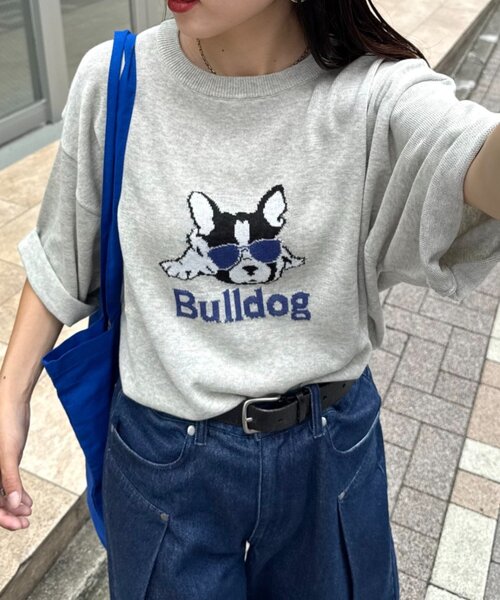(アニマル) Animal  レディース Marina Tシャツ ロゴ オーガニック 半袖 トップス MW2448 (ネイビー) CIAOPANIC TYPY tシャツ 「ユニセックス」アニマル柄犬サマー