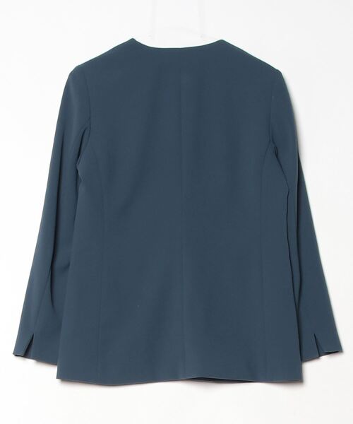 「INDIVI」 ノーカラージャケット 36 グレー系その他6 レディース