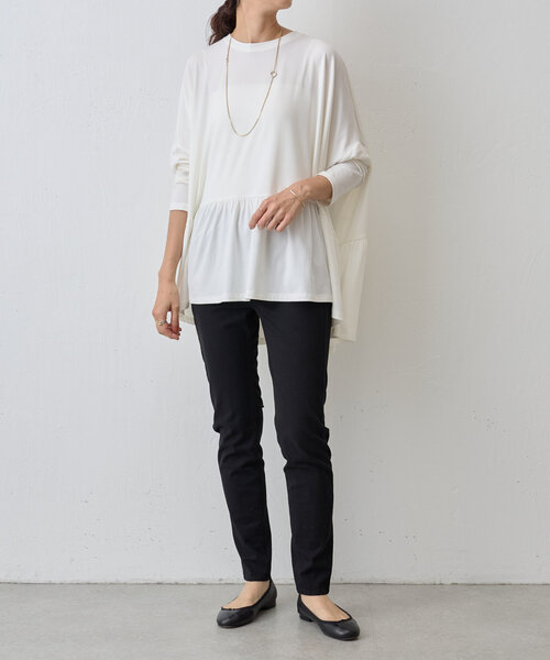 ビアズリー 】BEARDSLEY ぷっくり裏毛袖ボリュームカットソー グレー