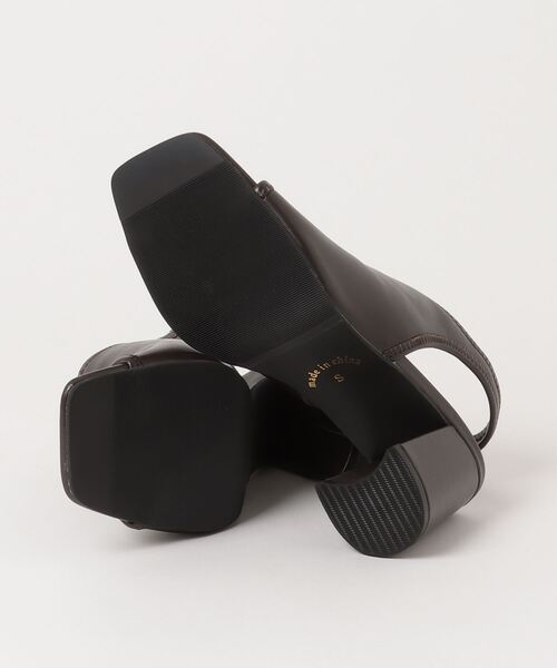 「LibertyDoll」 ヒールサンダル LL ブラック レディース_画像3