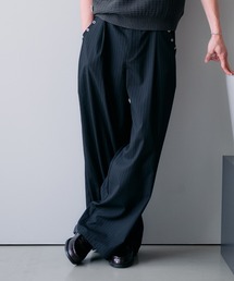 Adoon plain ワイドパンツ スラックス 「セットアップ対応」Eyelet