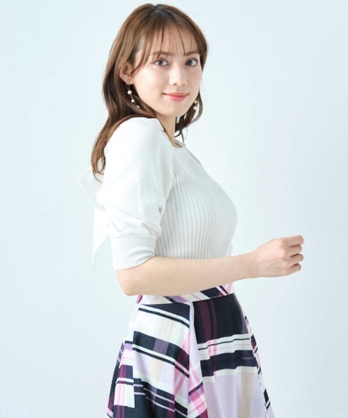 「WILLSELECTION」 半袖ニット MEDIUM ピンク レディース_画像7