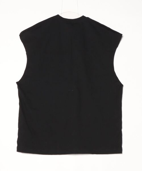 「CORPUS TOKYO」 ノースリーブトップス 3 ブラック メンズ_画像2