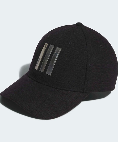 GOLF F* ゴルフ用ベースボールキャップ 黒 adidas（アディダス） キャップ 帽子 ウール スリーストライプス