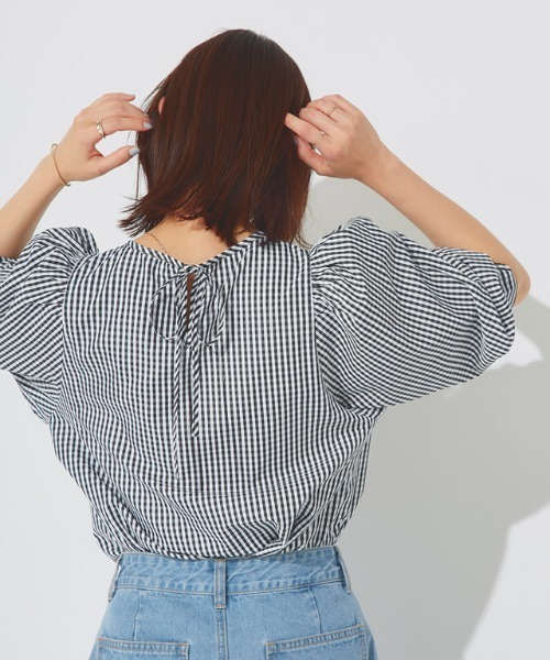 「Pierrot」 7分袖シャツ M ブラック レディース_画像5