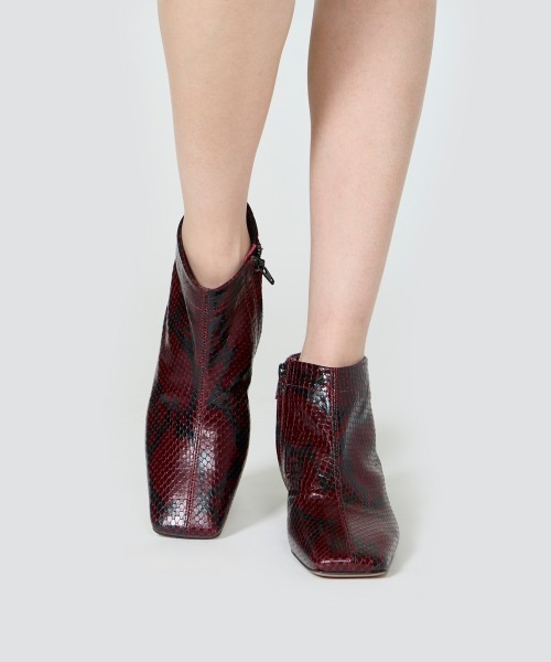 PELLICO（ペリーコ） ブーツ NORA ショートブーツ 3.0cm PYTHON WINE