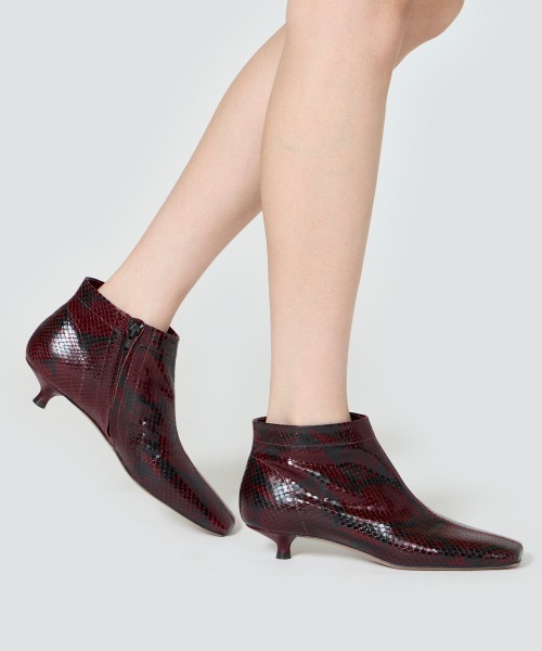 PELLICO（ペリーコ） ブーツ NORA ショートブーツ 3.0cm PYTHON WINE