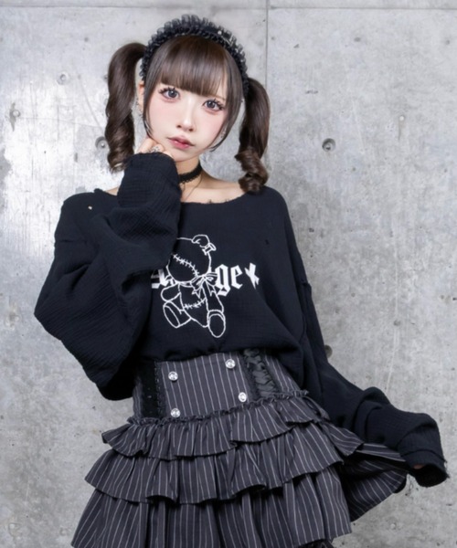 トップス amilige ダメージガーゼトップス– A AM STUDIO