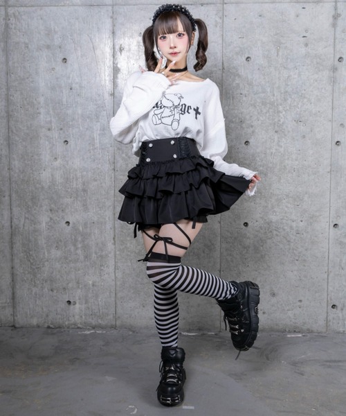 Amilige ダメージガーゼトップス 本日発送可〇 ダメージガーゼトップス（Tシャツ/カットソー）｜Amilige