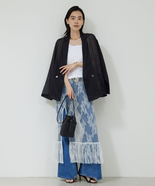 「GALLARDAGALANTE」 ジャケット FREE ブラック レディース_画像5