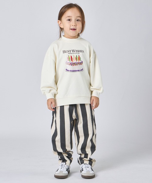 【わわわ】★美品★袖ロゴ★スウェット★キッズ164cm★レディースXS相当 pairmanon（ペアマノン） トレーナー 「サラッとスウェット」ユニ