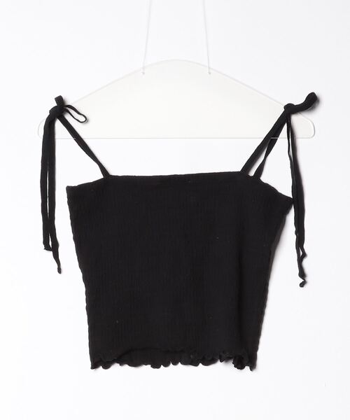 「PHEENY」 キャミソール FREE ブラック レディース_画像2