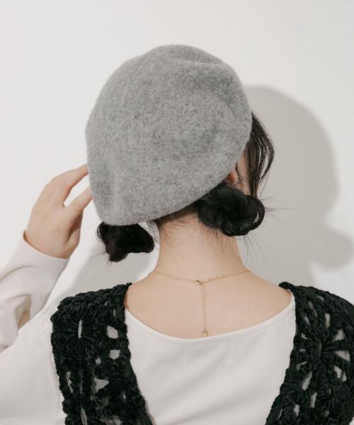 SMELLY（スメリー） 帽子 ベレー帽 レディース シンプルバスクベレー