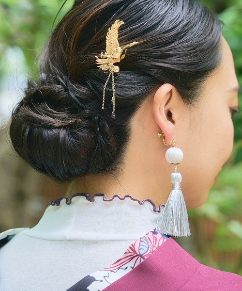 【完売商品】orgablanca 和装 かんざし ゴールド 楽天市場】髪飾り かんざし 白 花 ゴールド 結婚式 成人式 卒業式 和装