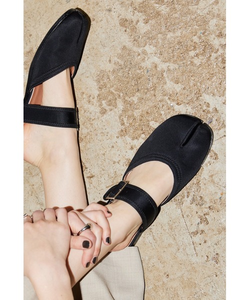 「un/neu」 フラットサンダル SMALL レッド レディース_画像2