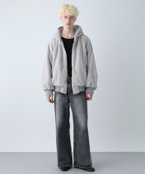 HARE（ハレ） ブルゾン アウター リバーシブルファーフードブルゾン