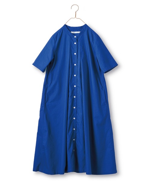 「Sunny clouds」 半袖ワンピース LARGE ブルー レディース_画像6