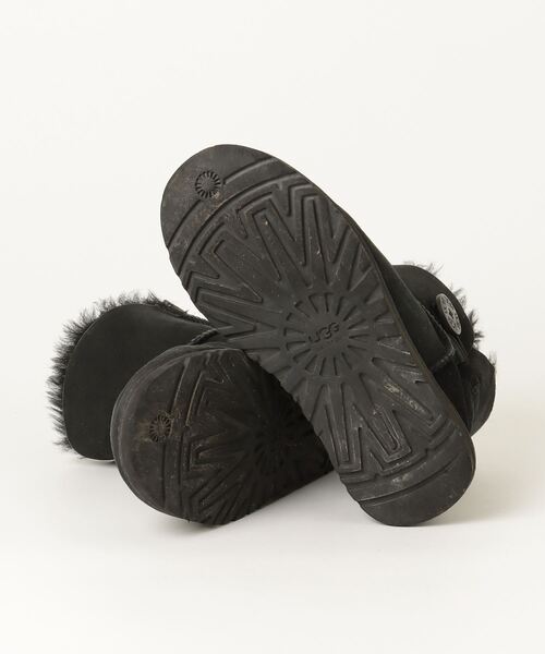 「UGG」 ムートンブーツ 25.0cm ブラック レディースの画像3