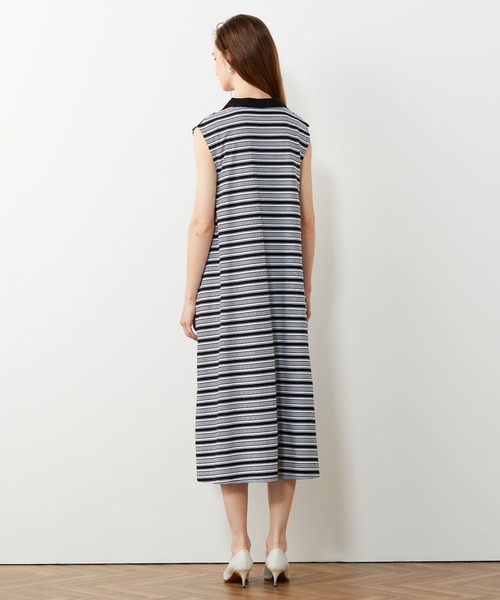 「LE SOUK HOLIDAY」 ノースリーブワンピース M ライトグレー レディース_画像9