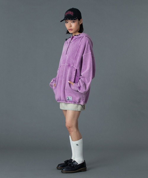X-girl（エックスガール） デニムスカート CURSIVE LOGO DENIM MINI