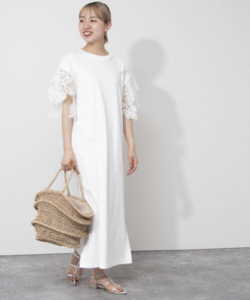 「NOLLEY'S」 半袖ワンピース FREE オフホワイト レディースの画像