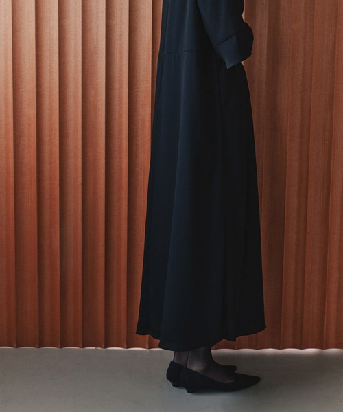 「kaene」 7分袖ワンピース S ブラック レディース_画像5