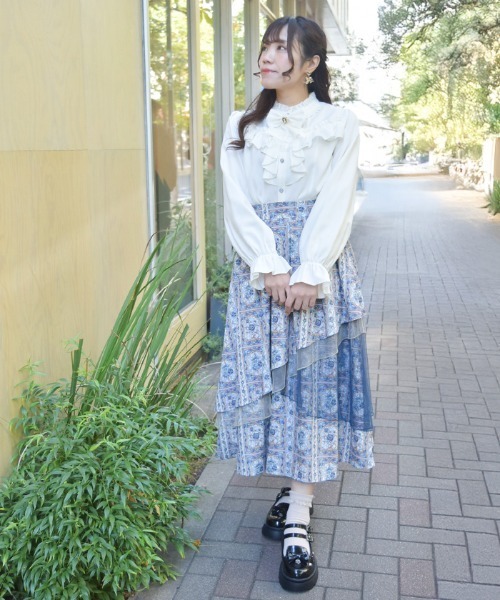 axes femme kawaii クラシックカテドラルスカート ステンドグラス axes femme（アクシーズ ファム） スカート ローズ・ステンドグラス