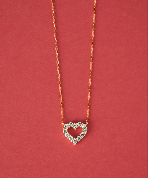 Jewel closet by L&Co. ネックレス K18 ダイヤモンド モチーフ 