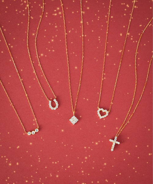 Jewel closet by L&Co. ネックレス K18 ダイヤモンド モチーフ 
