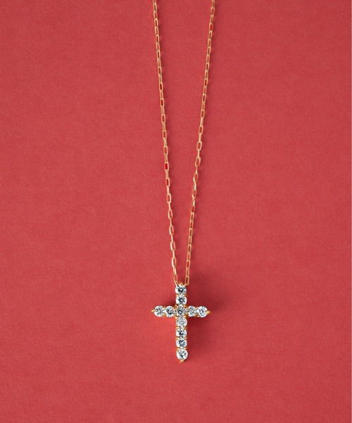 Jewel closet by L&Co. ネックレス K18 ダイヤモンド モチーフ 