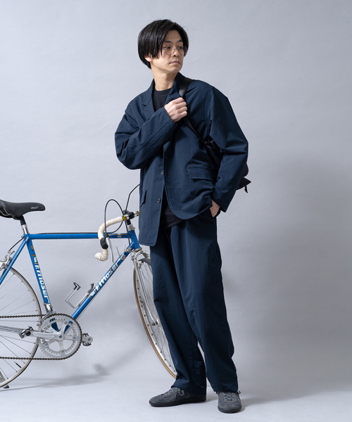 「nanamica」 テーラードジャケット L ネイビー メンズ_画像6