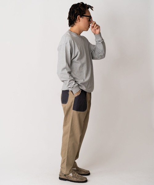 「gym master」 長袖Tシャツ MEDIUM オートミール メンズ_画像9