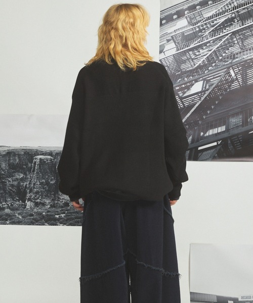 未使用 MAISON SPECIAL アンサンブルニット ブラック MAISON SPECIAL（メゾンスペシャル） セーター ニット 「UNISEX」C/A