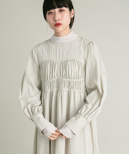 「KBF」 長袖ワンピース 38 ブラック レディース_画像5