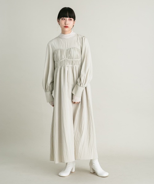 「KBF」 長袖ワンピース 38 ブラック レディース_画像10