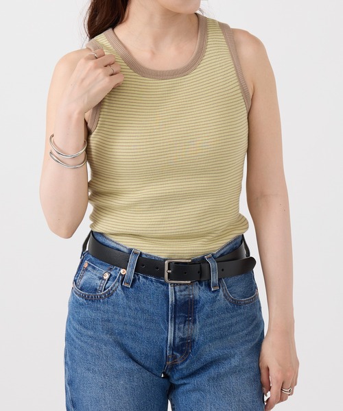 kapital コンチョ　ベルト　タンクトップ　ノースリーブ　size3 Healthknit（ヘルスニット） タンクトップ ノースリーブ 「Healthknit