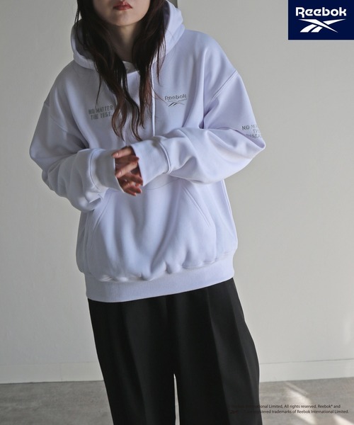 「COURO」 「Reebok」プルオーバーパーカー M ブラック×ゴールド レディース_画像5