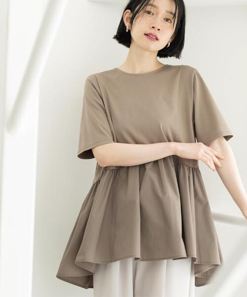 OPAQUE.CLIP（オペークドットクリップ） tシャツ ペプラムドッキング