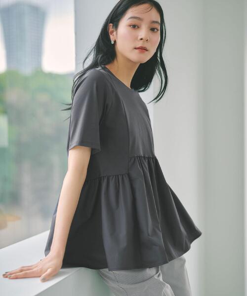 OPAQUE.CLIP（オペークドットクリップ） tシャツ ペプラムドッキング