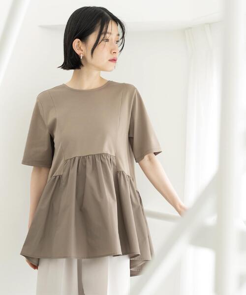 OPAQUE.CLIP（オペークドットクリップ） tシャツ ペプラムドッキング