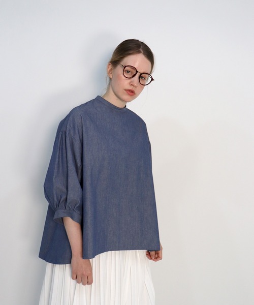 「haupia」 7分袖ブラウス MEDIUM オフホワイト レディース_画像8