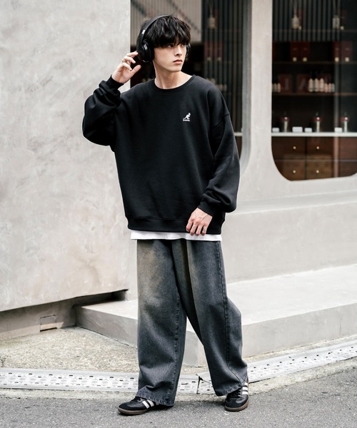 「KANGOL」 スウェットカットソー L 杢グレー メンズ_画像7