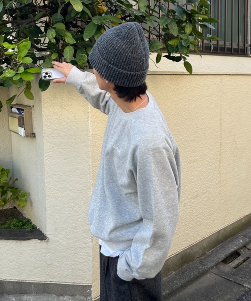 「BROKEN BASE」 スウェットカットソー LARGE アイボリー メンズ_画像6