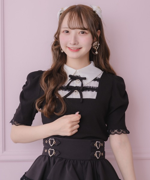 ROJITA（ロジータ） tシャツ 半袖 「SNSで大バズリ中」ダブルリボン