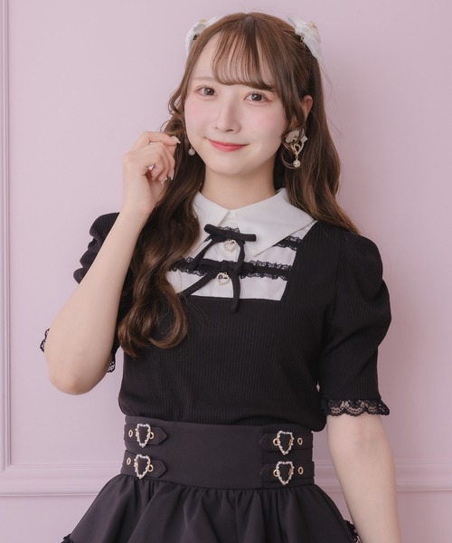 ROJITA（ロジータ） tシャツ 半袖 「SNSで大バズリ中」ダブルリボン 